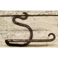 Artisan ‘S’ Toilet Roll Holder - Hand Forged – Antique Iron